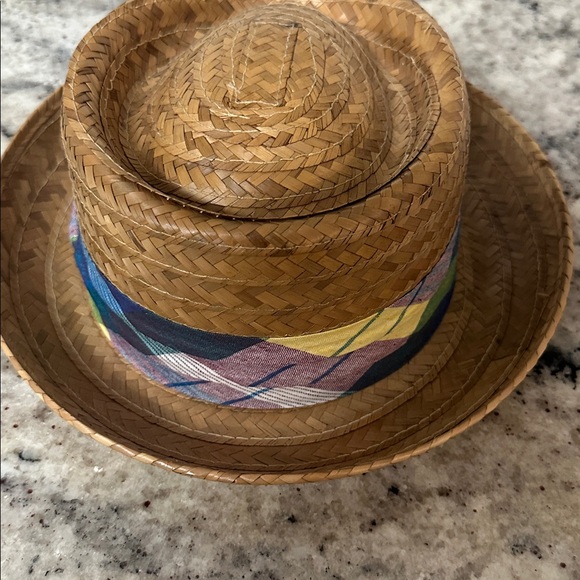 Stylish Stetson Tan Straw Hat with Multicolor Band - Picture 4 of 7